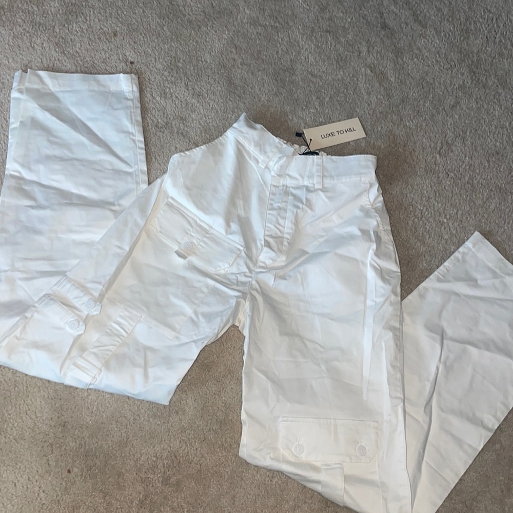 NWT luxetokill white cargo